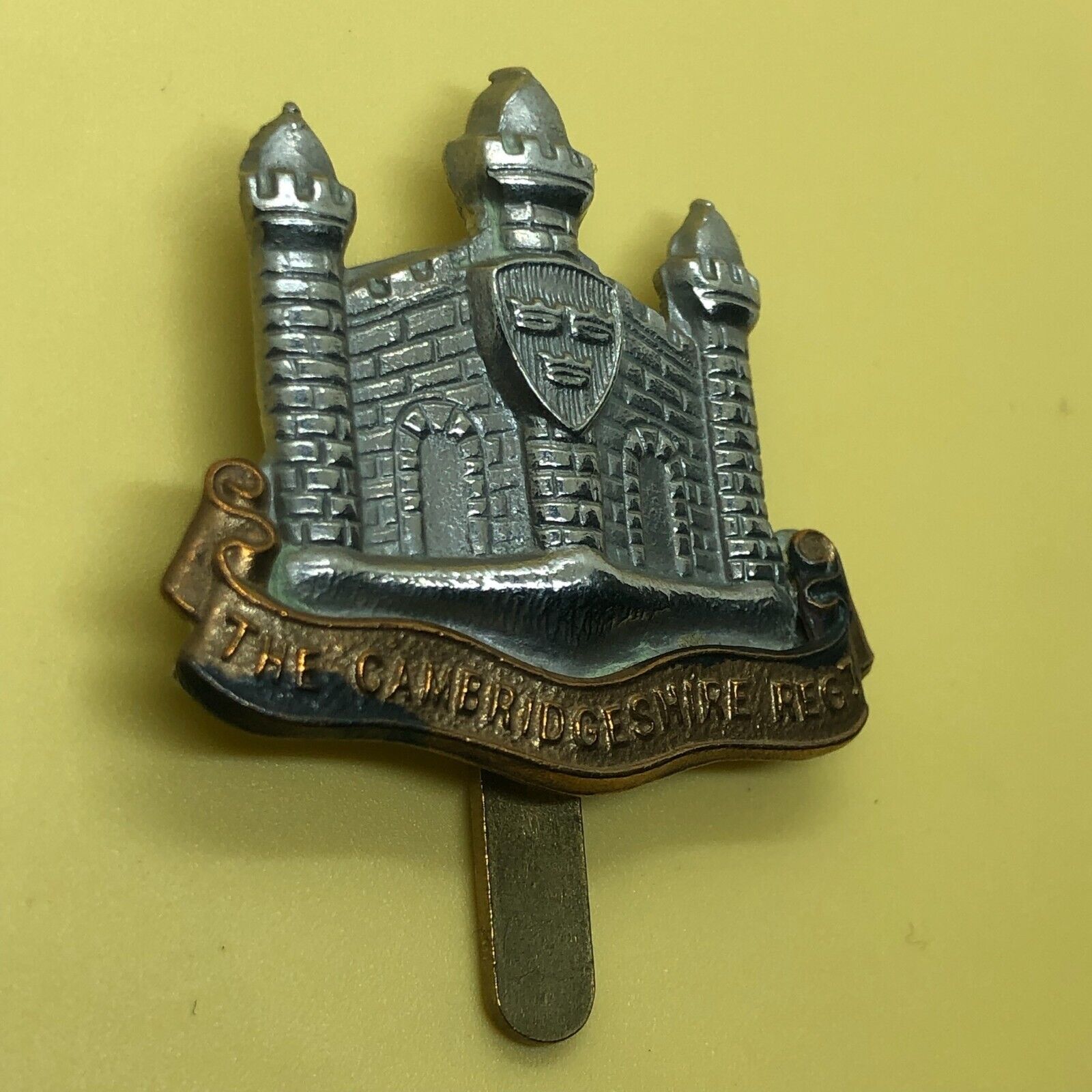 Original British Army Cap Badge - The Cambridgeshire Regiment - The Militaria Shop