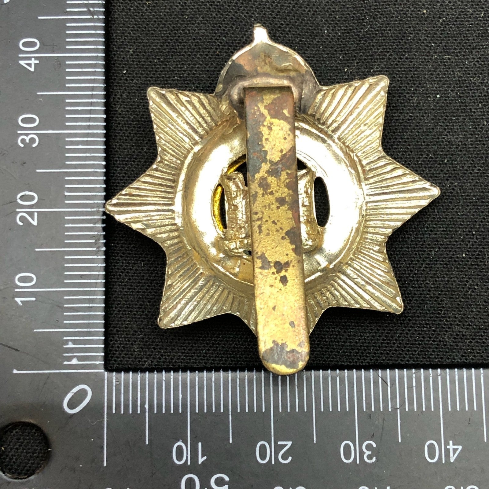 Original WW2 British Army Cap Badge - Devonshire Regiment - The Militaria Shop