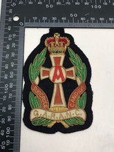 Lade das Bild in den Galerie-Viewer, British Army Bullion Embroidered Blazer Badge - Queen Alexandra Nurses QARANC
