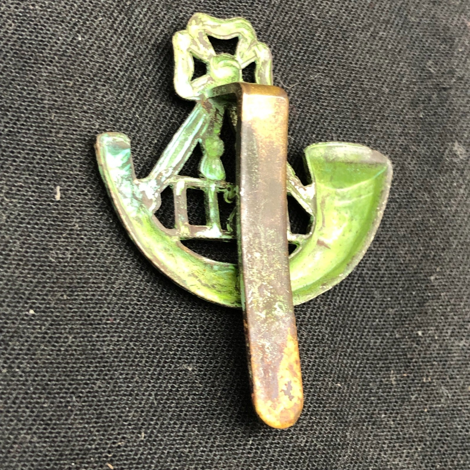 Original British Army Cap Badge - King's Shropshire Light Infantry - The Militaria Shop