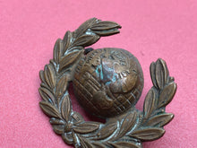 Load image into Gallery viewer, Original WW2 British Royal Navy Collar Badge - Royal Marines
