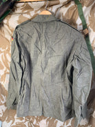 West German Field Jacket Green Wool Shirt Military Uniform Germany - 35" Chest - The Militaria Shop