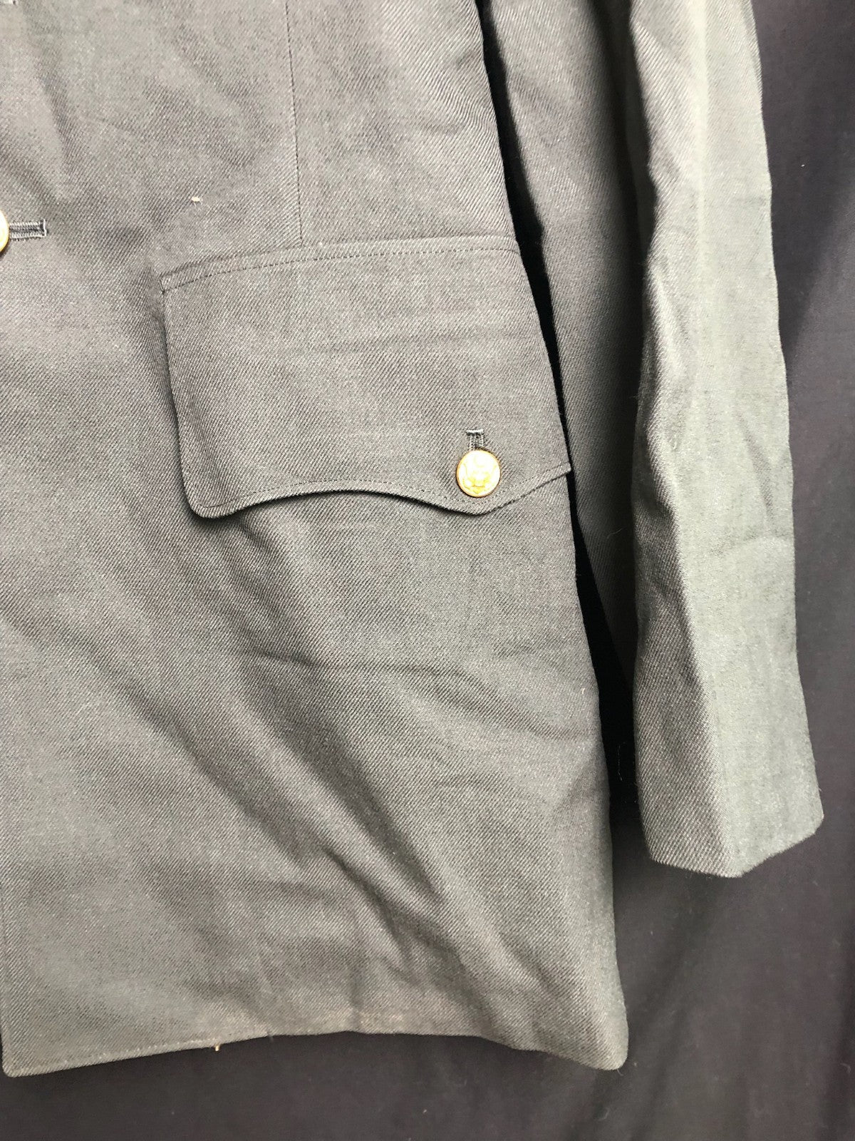 Original US Green 44 Uniform Jacket - Size 38" Chest - Long - The Militaria Shop