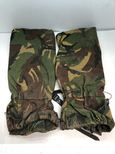 Lade das Bild in den Galerie-Viewer, Genuine British Army Surplus DPM Camouflaged Gaiters - Size Long
