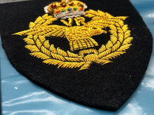 Load image into Gallery viewer, British RAF Bullion Embroidered Blazer Badge - Royal Air Force Volunteer Reserve
