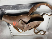 Load image into Gallery viewer, Original WW2 British Army Flare Pistol Leather Holster with Shoulder Strap -1943
