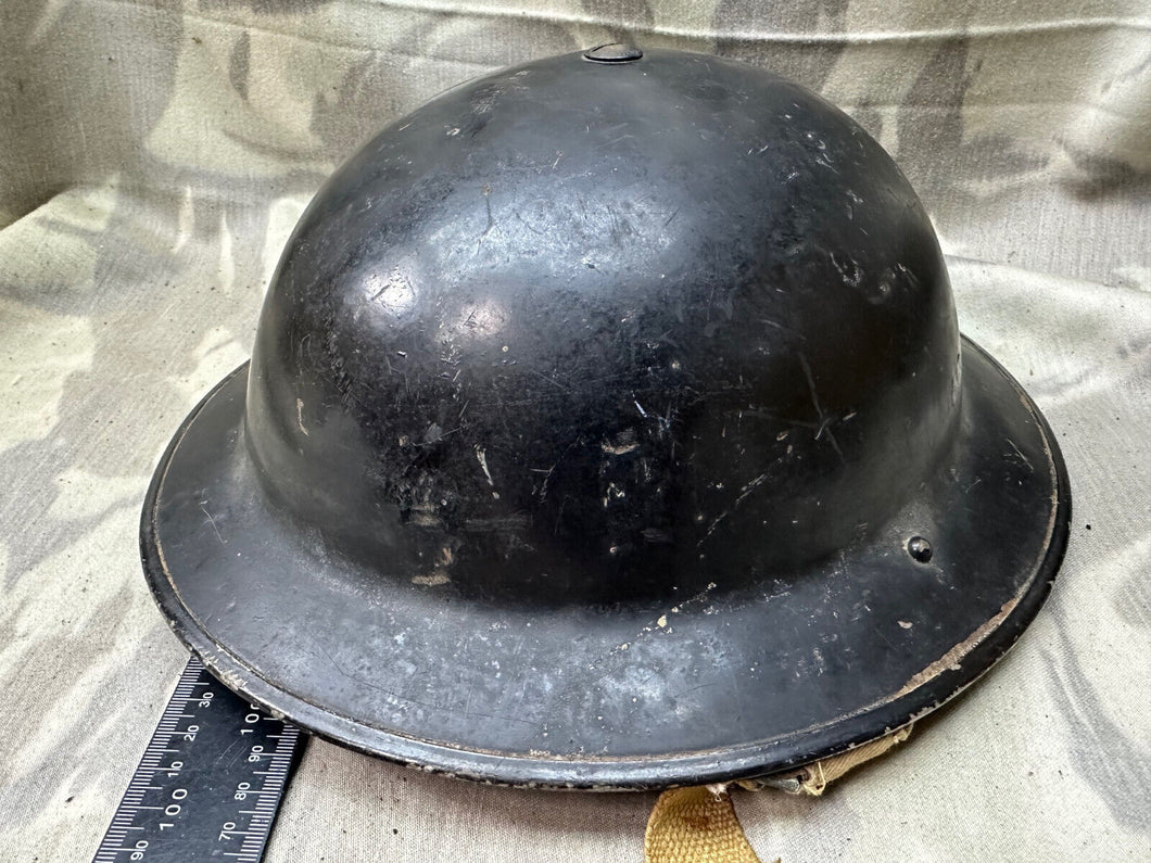 Original WW2 British Home Front Civil Defence Complete Early Mk2 Brodie Helmet