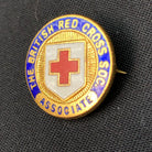 Vintage British Red Cross Society (BRCS) Associate Member Lapel Pin - The Militaria Shop