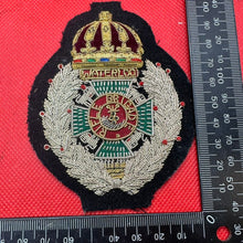 Load image into Gallery viewer, British Army Bullion Embroidered Blazer Badge - Rifle Brigade
