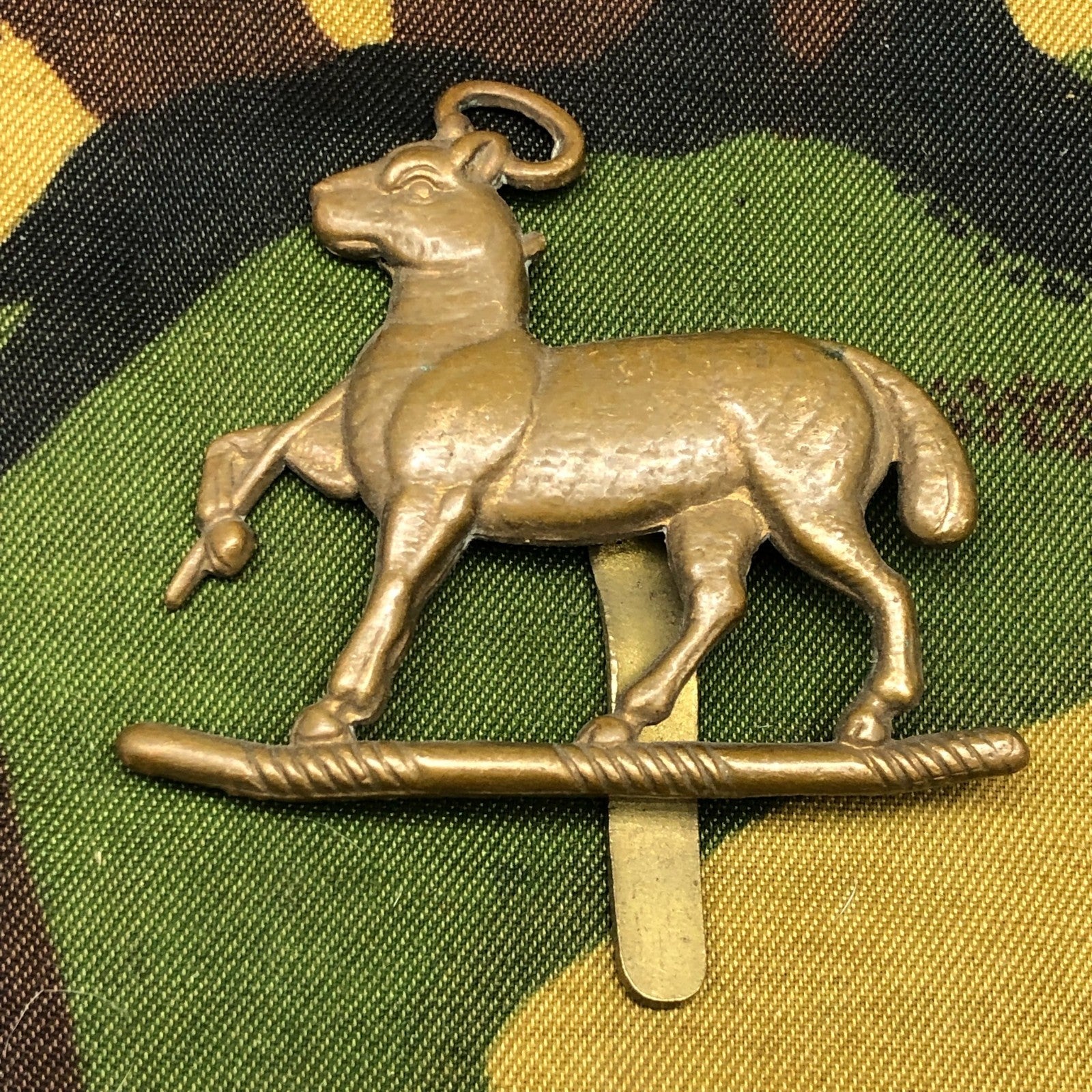 Original British Army Cap Badge - Queen's Royal Regiment (West Surrey) - The Militaria Shop