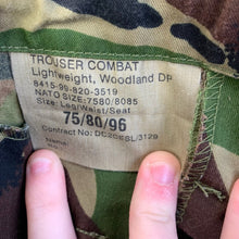 Load image into Gallery viewer, Geuine British Army DPM Camouflaged Combat Trousers - 75/80/96
