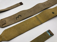 Load image into Gallery viewer, Original WW2 British Army 37 Pattern Canvass L Straps Set
