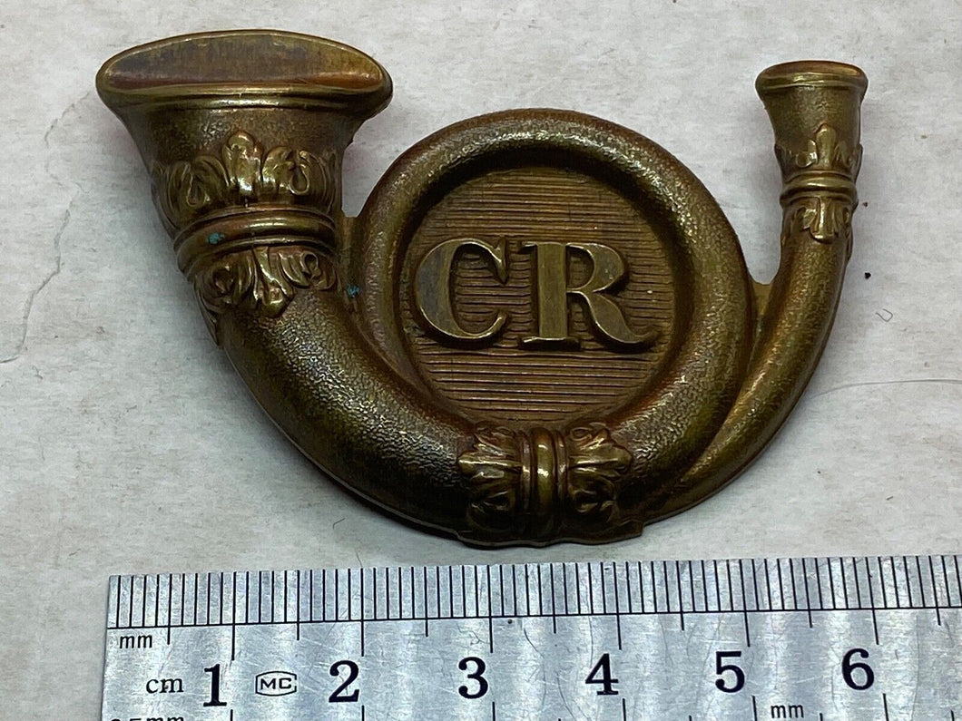 Original British Army VICTORIAN CR Carlow Rangers Cap Badge