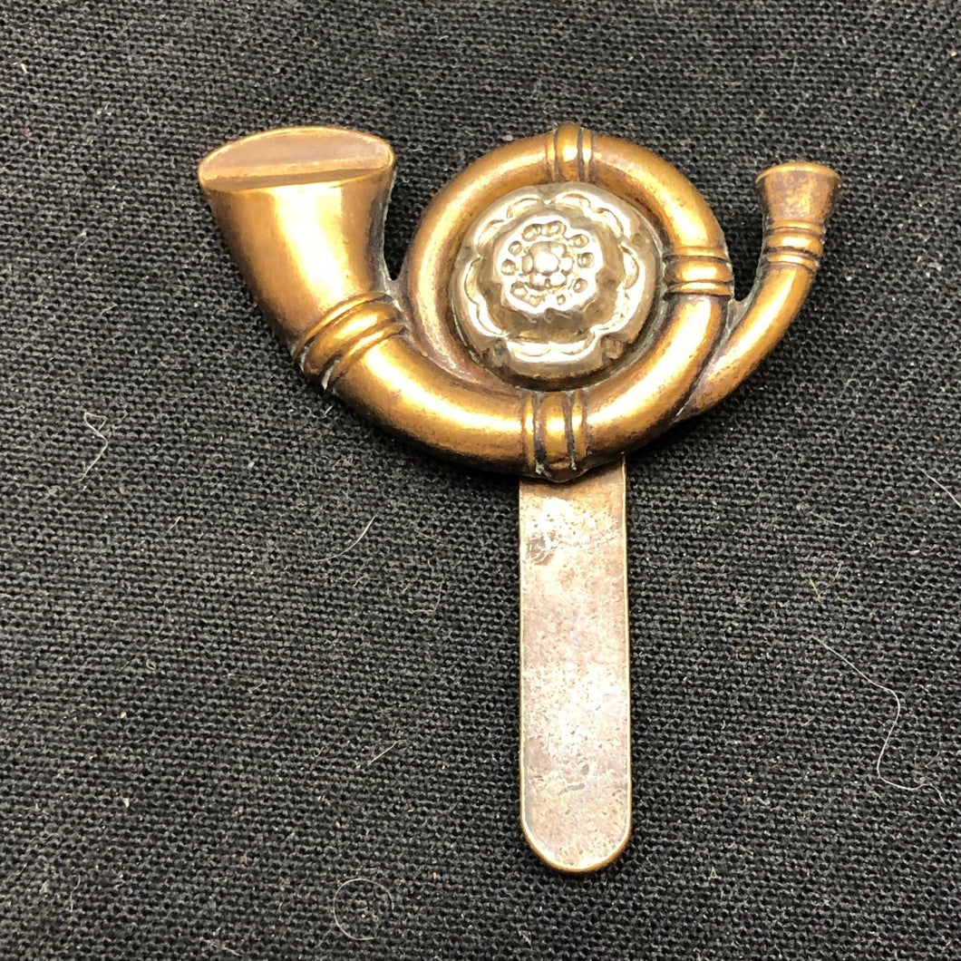 Original WW2 British Army Cap Badge - King's Own Yorkshire Light Infantry - The Militaria Shop