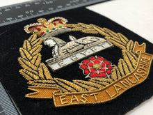 Load image into Gallery viewer, British Army Bullion Embroidered Blazer Badge - East Lancashire
