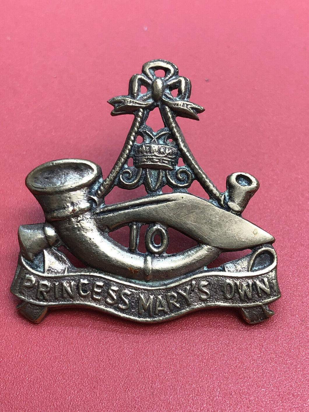 Original WW2 British Army 10th Princess Mary's Own Gurkha Rifles Cap Badge