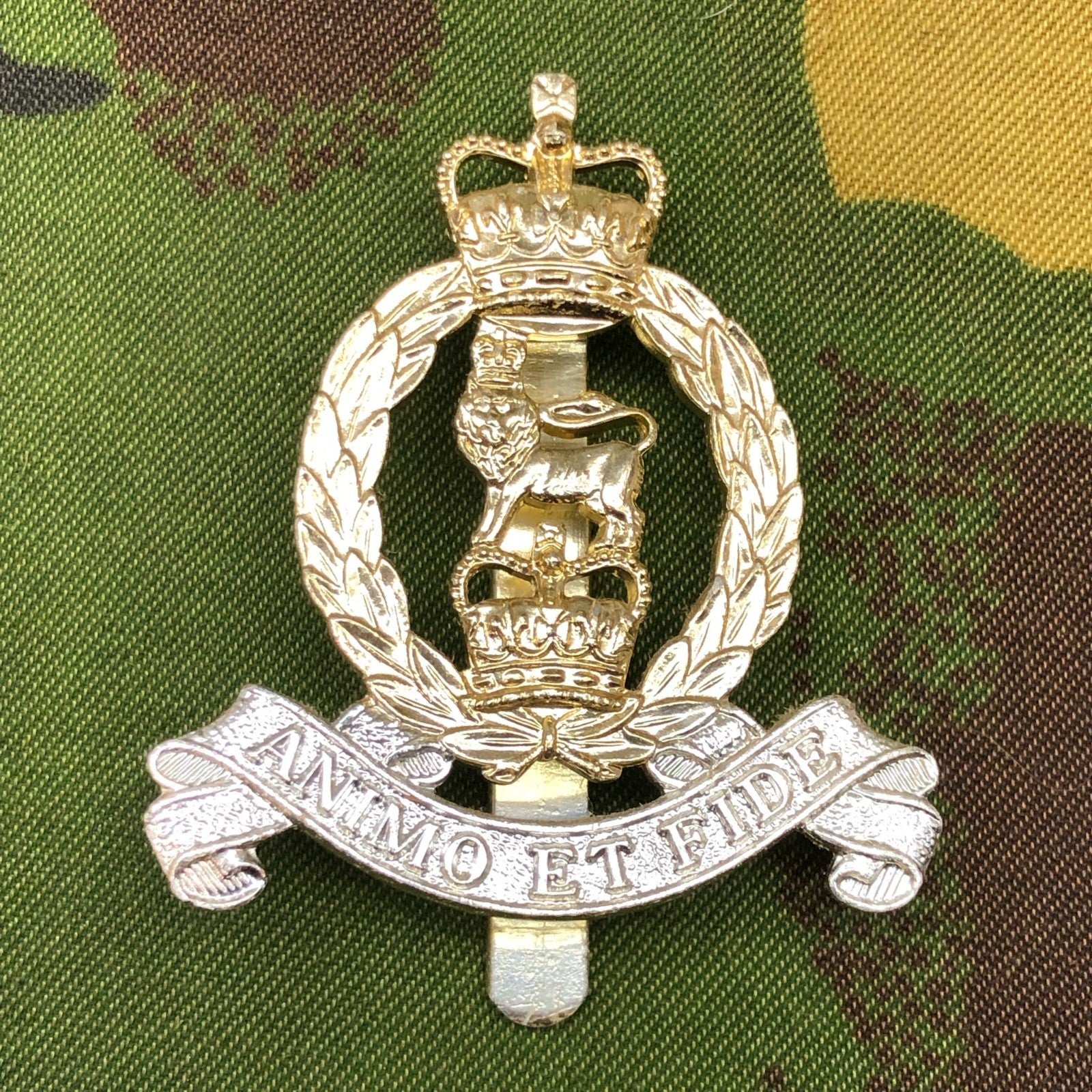 Original British Staybrite Army Cap Badge - Adjutant General's Corps - The Militaria Shop