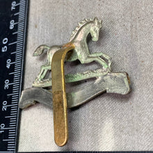 Load image into Gallery viewer, Original WW2 British Army Cap Badge - 3rd The King&#39;s Own Hussars
