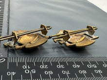 Load image into Gallery viewer, Original WW1 / WW2 British Army Royal Irish Fusiliers Brass Collar Badges
