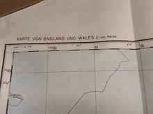 Load image into Gallery viewer, Original WW2 German Army Map of UK - Manchester / Liverpool / North West England
