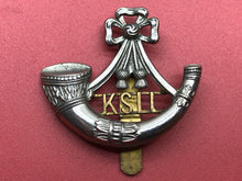 Load image into Gallery viewer, Original WW2 British Army King&#39;s Shropshire Light Infantry KSLI Cap Badge
