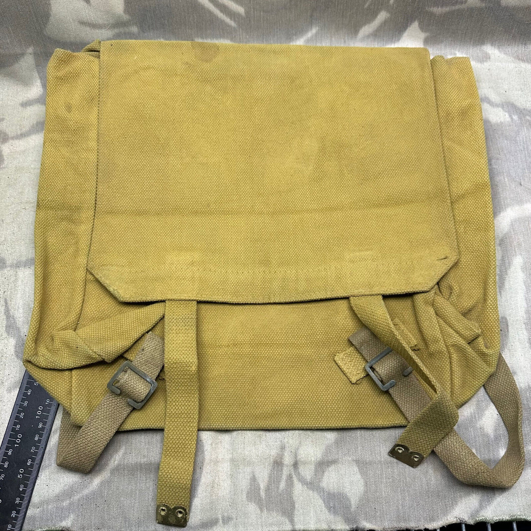 Original WW2 British Army Large Pack & Straps - 37 Pattern Webbing