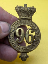 Load image into Gallery viewer, Original British Army - 96th Regiment (2nd Manchester Regiment) Glengarry Badge
