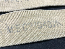 Load image into Gallery viewer, Original WW2 British Army 37 Pattern Khaki L-Straps Webbing - Wartime Dated 1940
