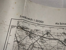 Load image into Gallery viewer, Original WW2 German Army Map of Douai, France
