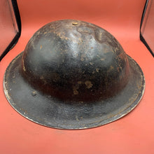 Load image into Gallery viewer, Original WW2 Mk2 British Army Brodie Combat Helmet &amp; Liner Set
