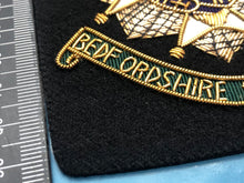 Load image into Gallery viewer, British Army Bullion Embroidered Blazer Badge - Bedfordshire &amp; Hertfordshire Reg
