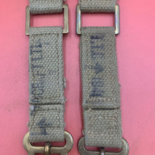 Charger l&#39;image dans la galerie, Original WW2 British Army 37 Pattern Webbing Brace Adaptors Pair
