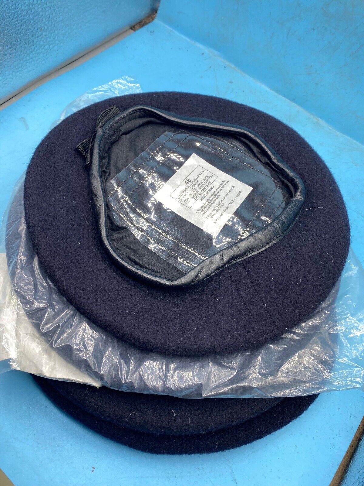 Original British Army- All Regiments Beret Blue- Dress Uniform Hat NEW - Size 48 - The Militaria Shop