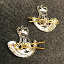 Charger l&#39;image dans la galerie, Original British Collar Badge Pair - Durham Light Infantry - The Militaria Shop

