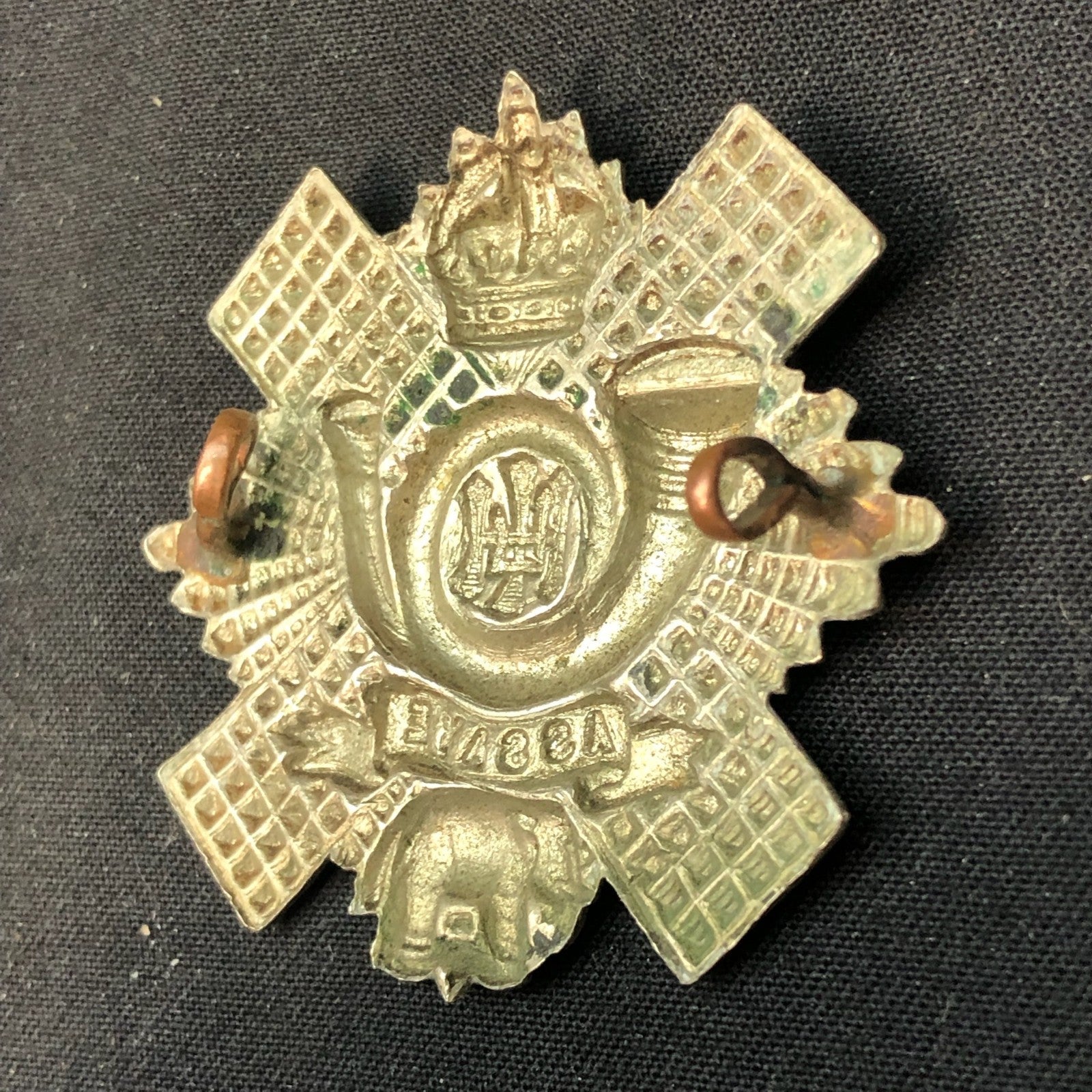 Original WW2 British Army Cap Badge - Highland Light Infantry - HLI - The Militaria Shop