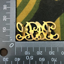 Load image into Gallery viewer, Genuine British Army WW1 Brass Shoulder Title - Royal Army Pay Corps RAPC - The Militaria Shop
