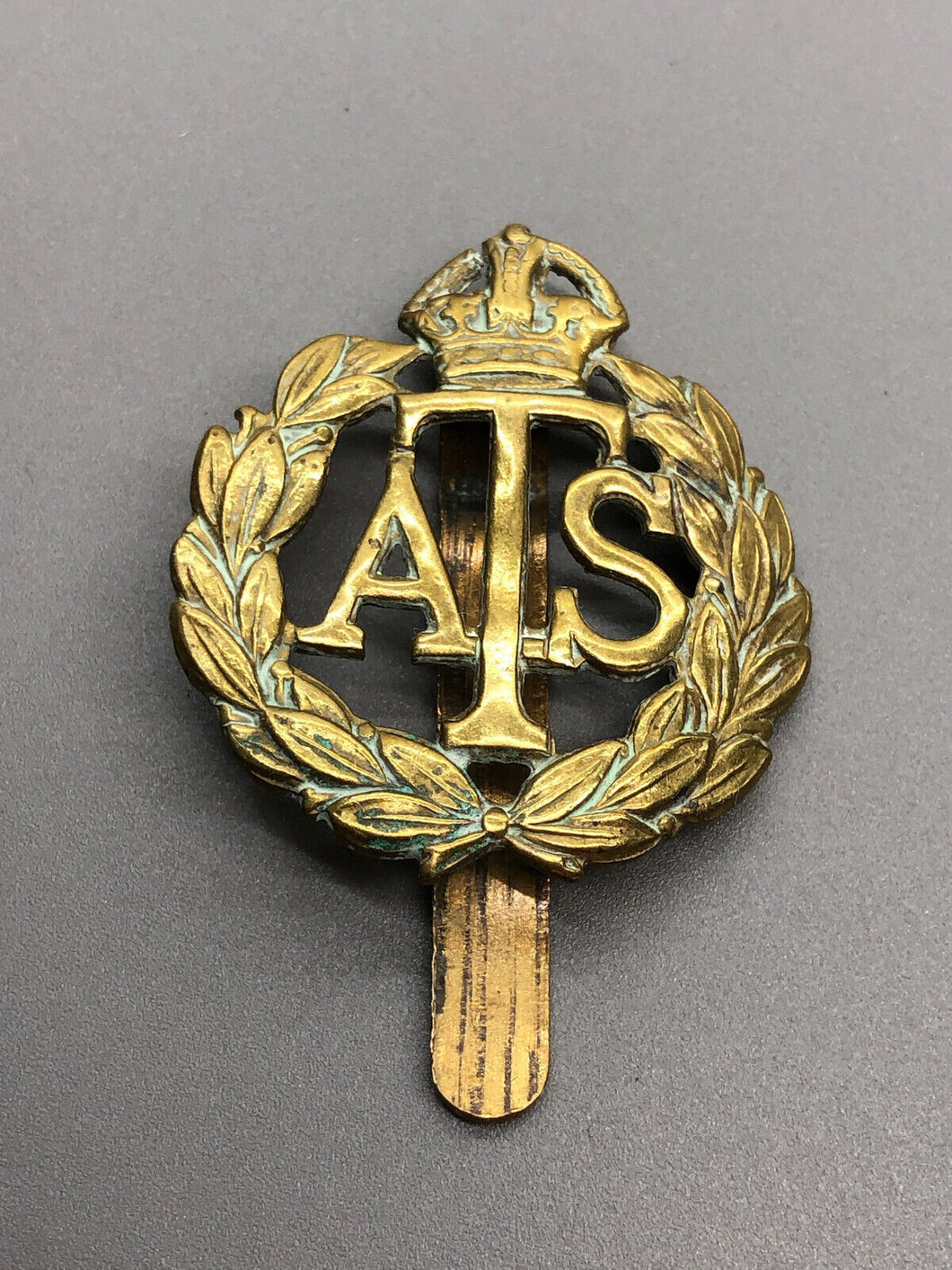 Original British Army WW2 Auxiliary Territorial Service Cap Badge