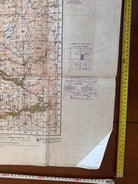 Original WW2 British Army OS Map of Great Britain - Barmouth & Aberysthwyth - The Militaria Shop