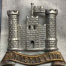 Load image into Gallery viewer, Original WW1 British Army Cap Badge - 6th (Inniskilling) Dragoons
