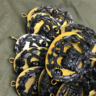 Genuine British Army RQMS Crown in Wreath Black Wrist Arm Rank Badge - The Militaria Shop
