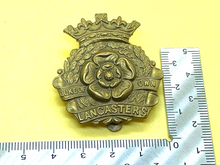 Load image into Gallery viewer, Original British Army Duke of Lancaster&#39;s Own Cap Badge
