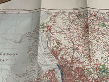 Load image into Gallery viewer, Original WW2 German Army Map of UK - Manchester / Liverpool / North West England
