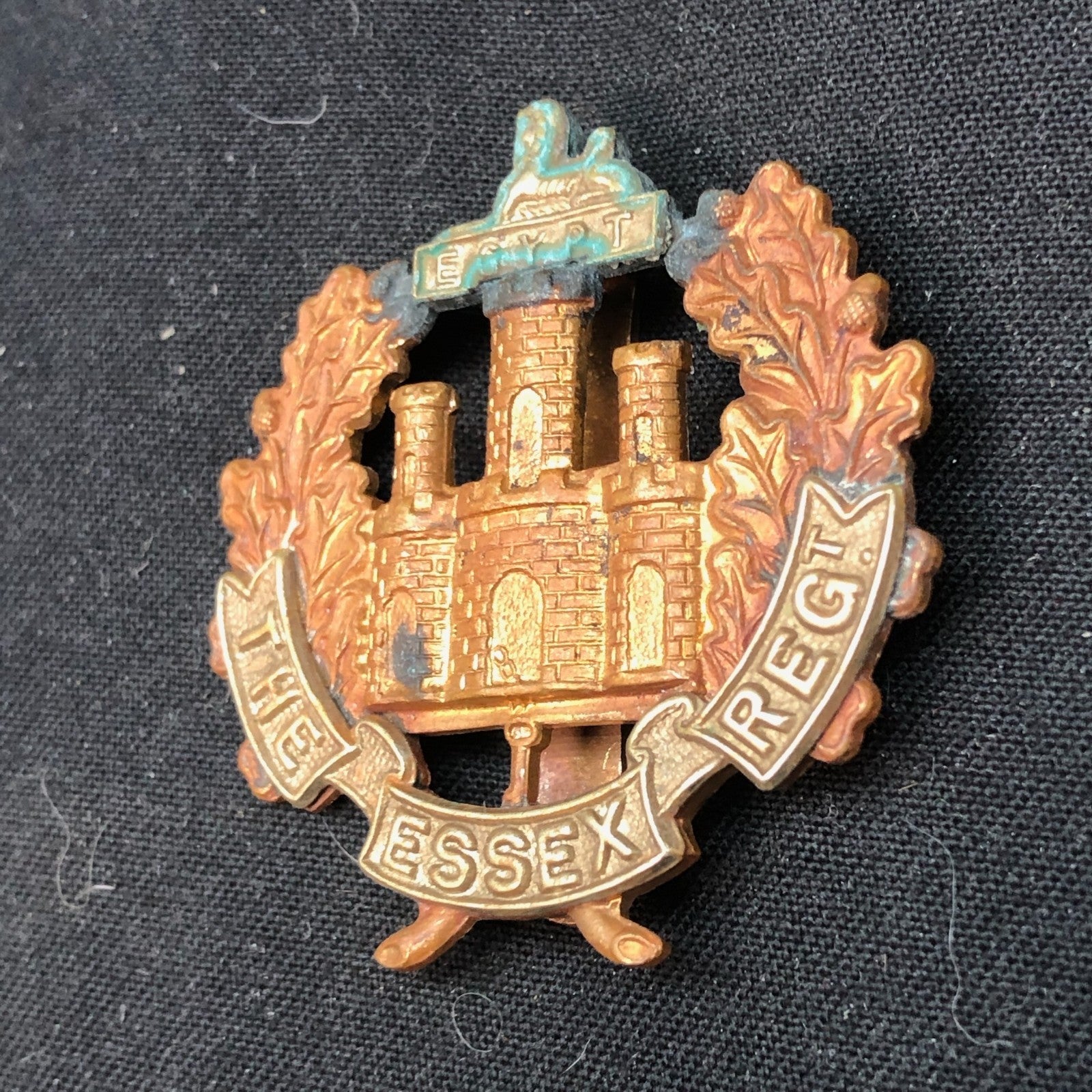 Original WW2 British Army Cap Badge - Essex Regiment - The Militaria Shop