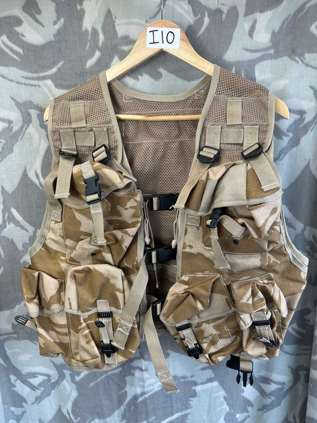 Genuine British Army Suplus Desert DPM Camouflaged Load Combat Vest