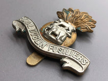 Load image into Gallery viewer, Original WW1 British Army Royal Dublin Fusiliers Cap Badge
