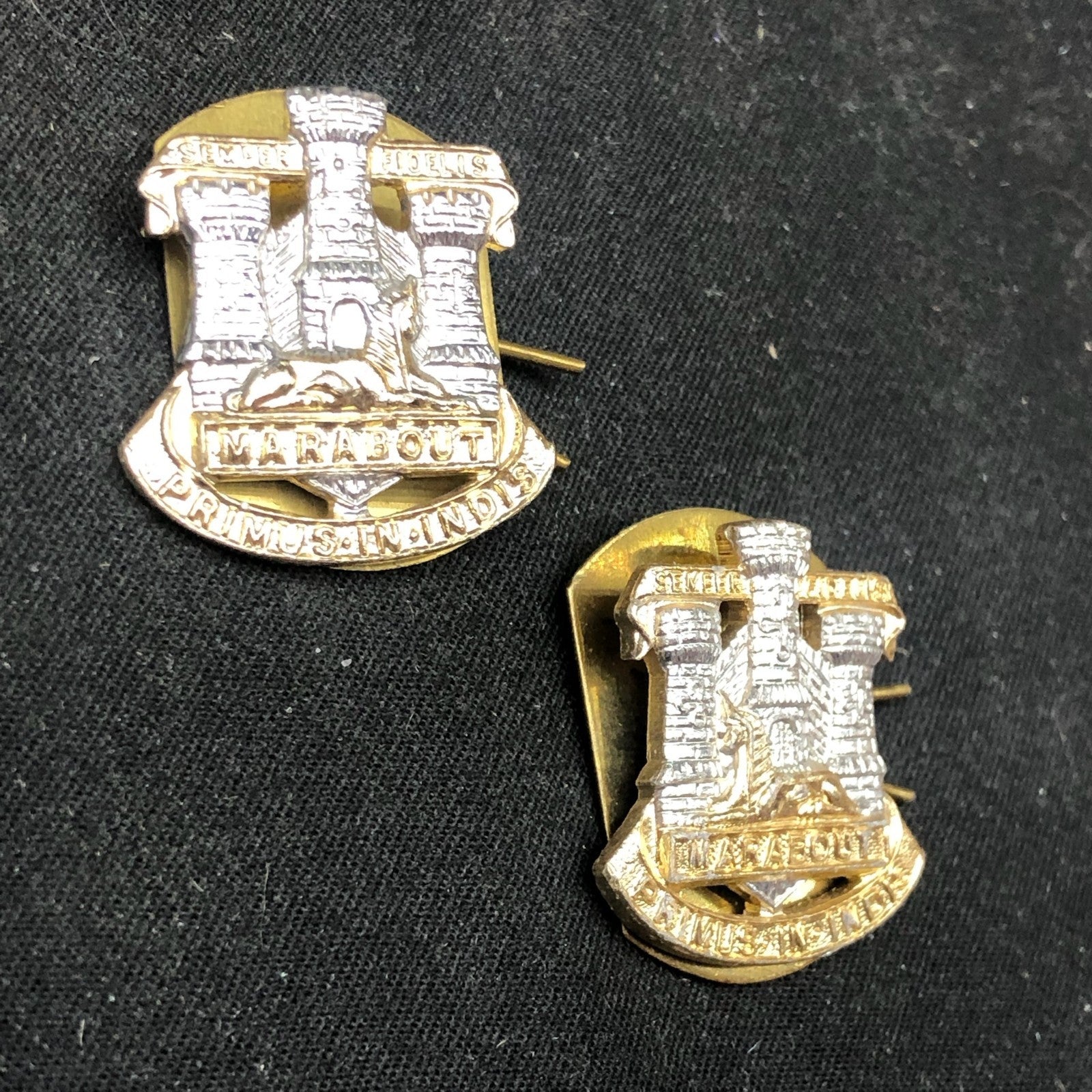 Original British Collar Badge Pair - Dorset Regiment - The Militaria Shop