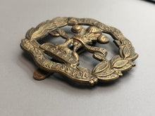 Load image into Gallery viewer, Original British Army WW1 South Lancashire Prince of Wales&#39;s Volunteer Cap Badge
