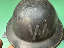 Lade das Bild in den Galerie-Viewer, Original WW2 British Home Front Wardens Mk2 Brodie Helmet
