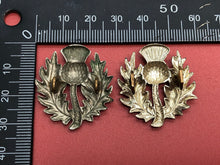 Load image into Gallery viewer, Original WW2 British Army Scots Guards Collar Badges
