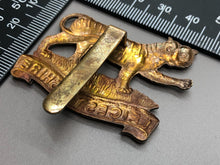 Load image into Gallery viewer, Original WW2 British Army Leicestershire Regiment Cap Badge
